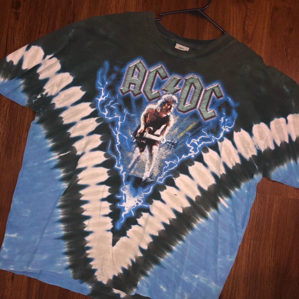 AC⚡️DC VTG Tour Tye Dye Tour shirt
